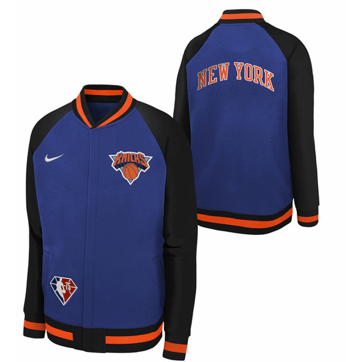 Nike Youth 2021-22 City Edition New York Knicks Long Sleeve Showtime ...