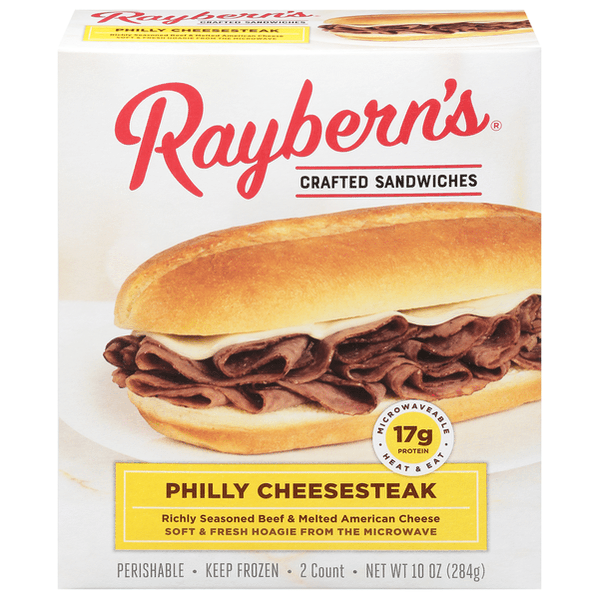 Raybern's Sandwiches, Crafted, Philly Cheesesteak (2 Ct) Delivery Or ...