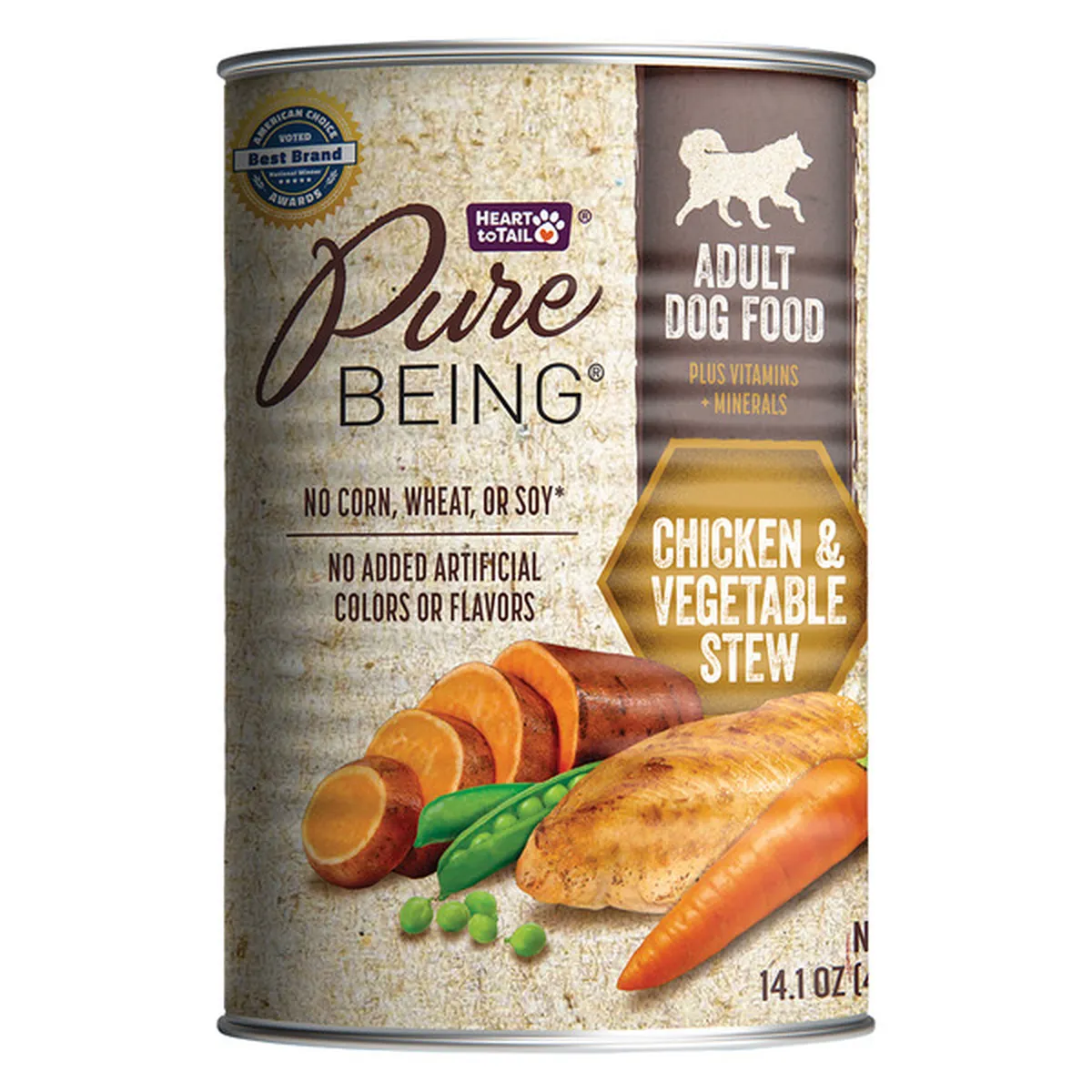 Pure Being Chicken Vegetable Rice Premium Canned Dog Food 14.1