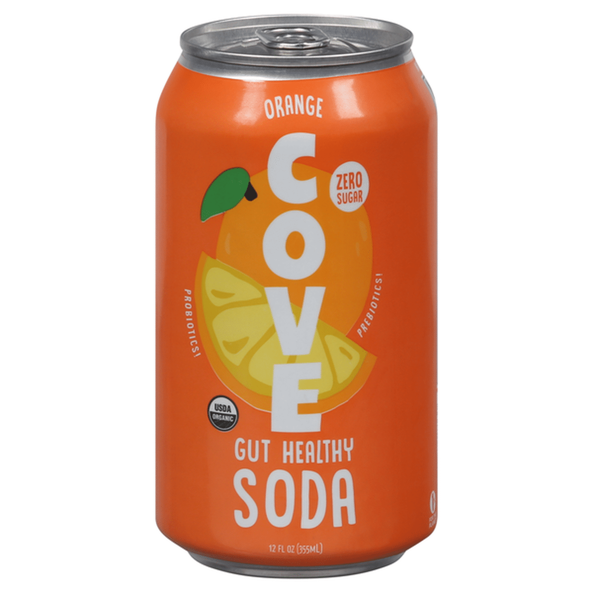 Cove Gut Healthy Soda Zero Sugar Orange 12 Fl Oz Delivery Or Pickup Near Me Instacart