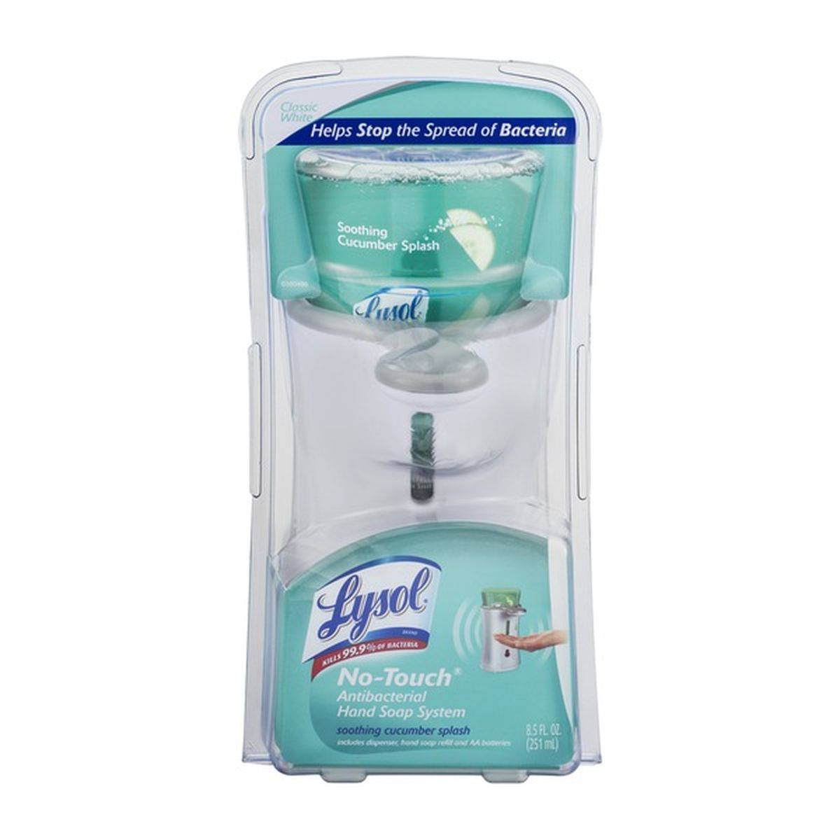 Lysol No Touch Antibacterial Hand Soap System Soothing Cucumber Splash 85 Fl Oz Delivery Or 4412