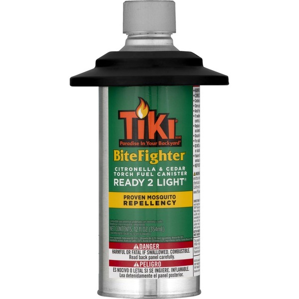 TIKI Torch Fuel, Citronella & Cedar, Bitefighter, Aerosol (12 Fl Oz ...