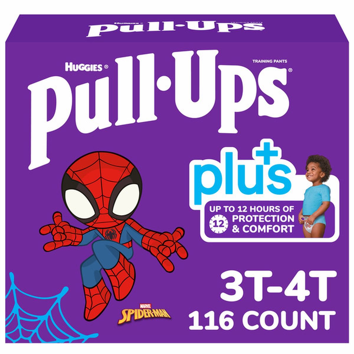 4T-5T boy Spider-Man pull-ups. 2 Packs of 29