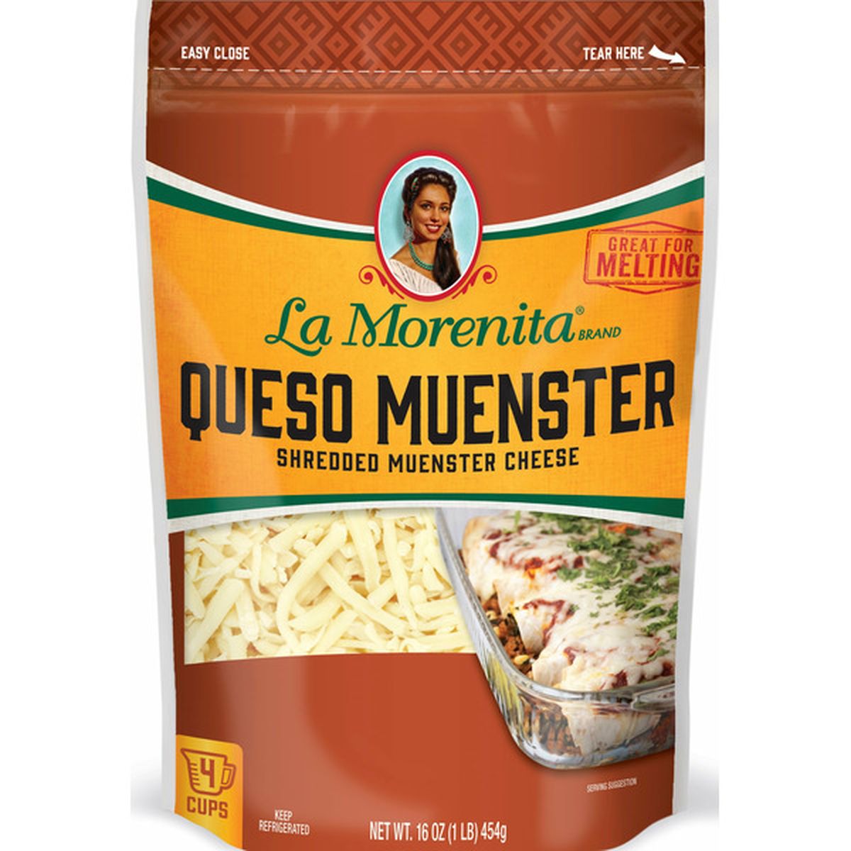 La Morenita Shredded Queso Muenster (16 oz) Delivery or Pickup Near Me -  Instacart