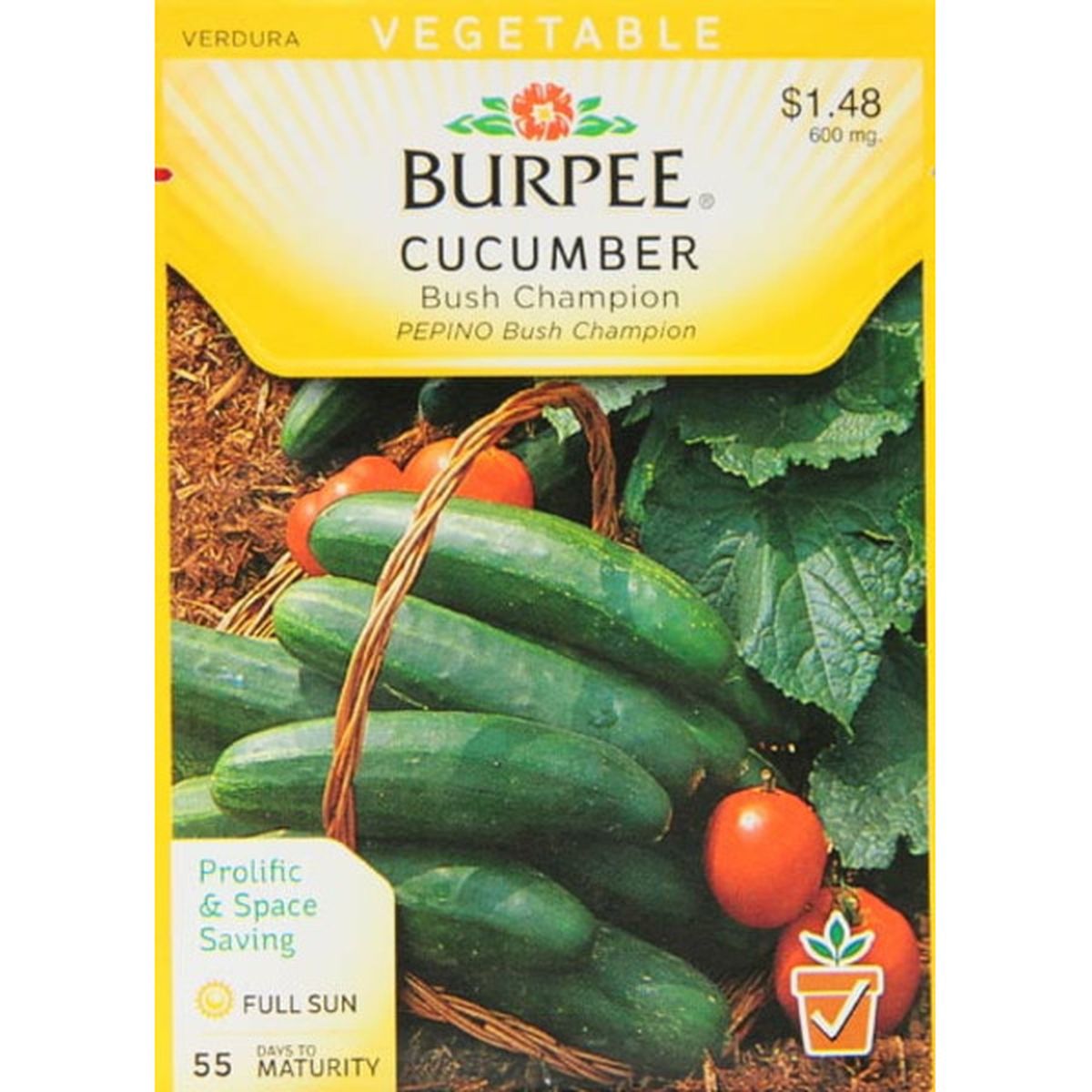 Burpee Cucumber Bush Champion Seeds Packet 1 Each Delivery Or Pickup Near Me Instacart