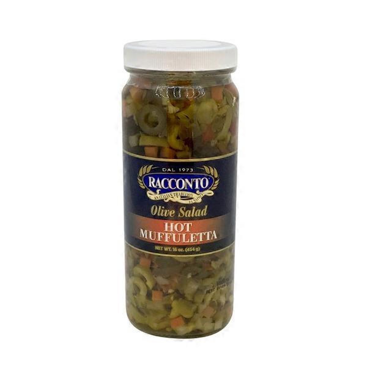 Racconto Italian Foods Olive Salad, Hot Muffuletta (16 oz) Delivery or  Pickup Near Me - Instacart