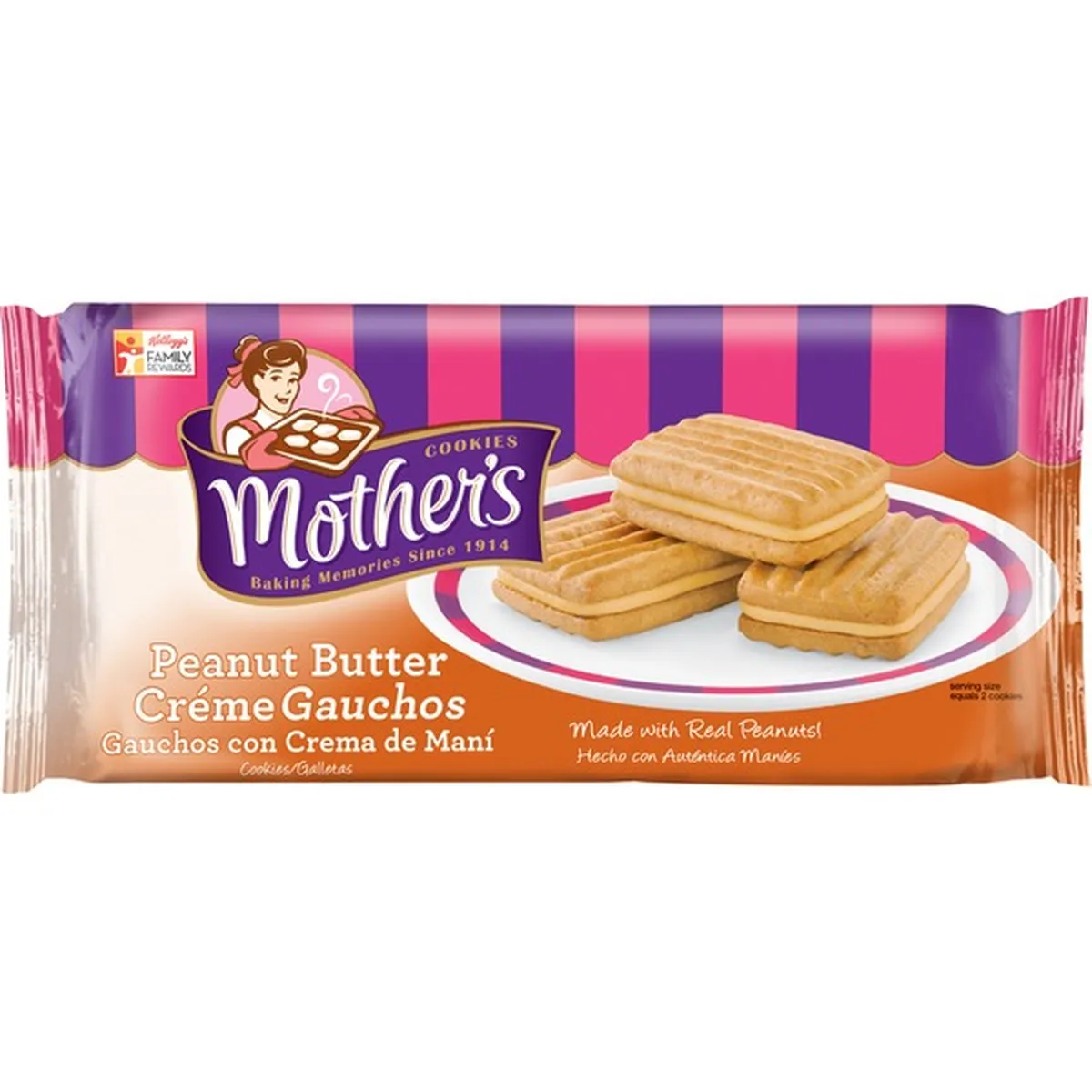 Mothers Peanut Butter Gauchos Cookies (14.8 oz) Delivery or Pickup Near Me  - Instacart