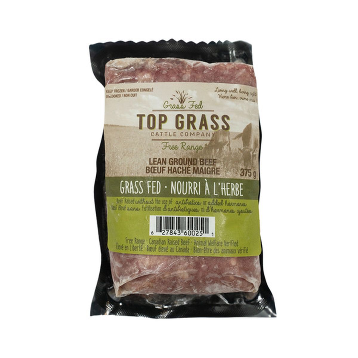 Top Grass Grass Fed Lean Ground Beef 375 G Delivery Or Pickup Near Me Instacart 6489