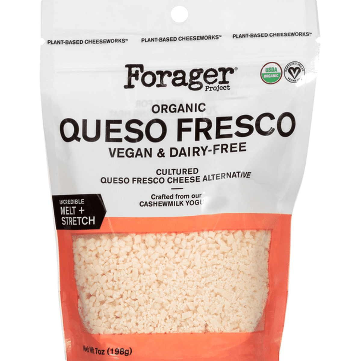 Forager Project Cheese Alternative, Organic, Vegan & Dairy-Free, Queso  Fresco (7 oz) Delivery or Pickup Near Me - Instacart