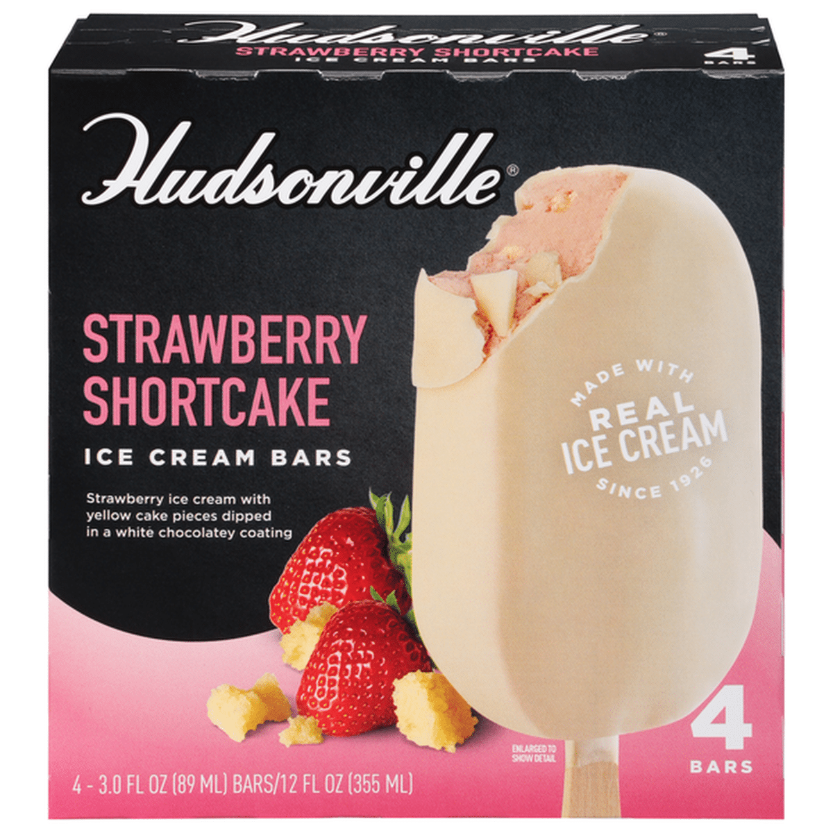 Hudsonville Ice Cream Bars Strawberry Shortcake 3 Fl Oz Delivery Or Pickup Near Me Instacart