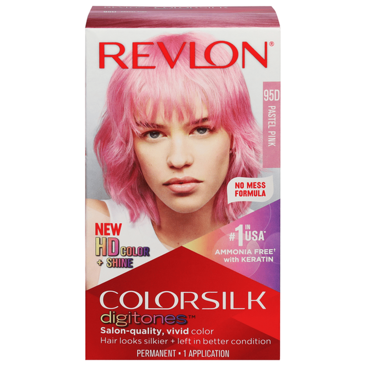 Revlon Permanent Hair Color, Pastel Pink 95D (1 each) Delivery or ...