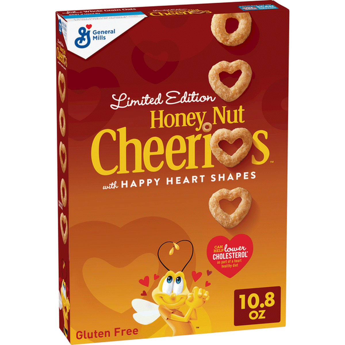 Honey Nut Cheerios Heart Healthy Cereal With Happy Heart Shapes