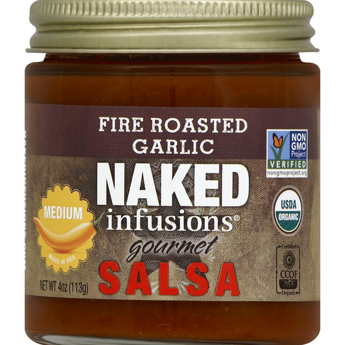 Naked Infusions Salsa Gourmet Fire Roasted Garlic Medium Oz Delivery Or Pickup Near Me
