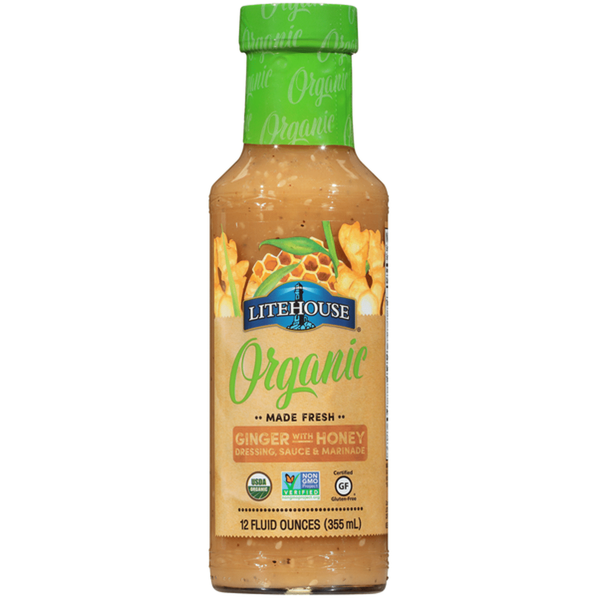 Litehouse Organic Ginger With Honey Dressing Sauce And Marinade 12 Fl Oz Delivery Or Pickup