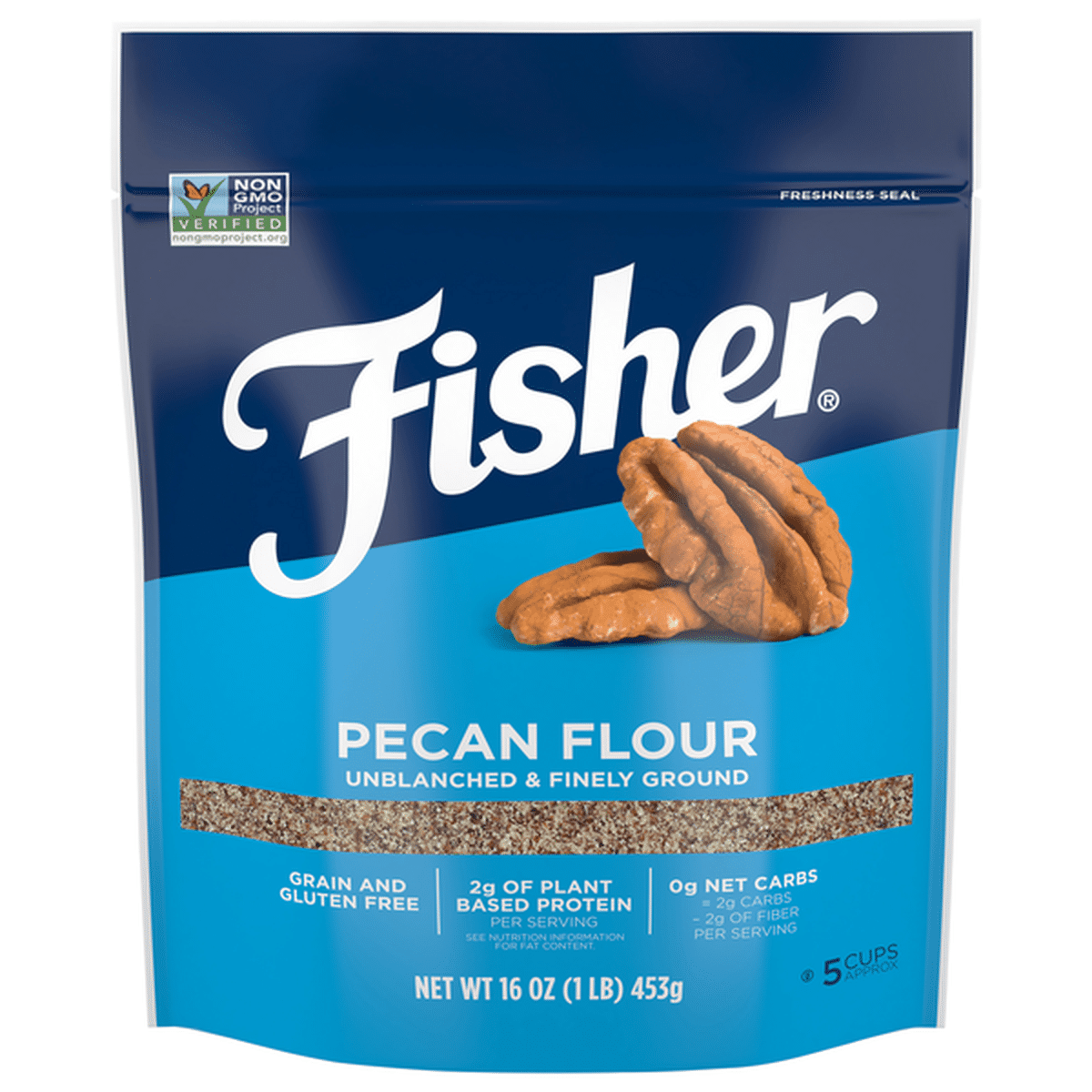 Fisher Pecan Flour, Unblanched & Finely Ground (16 oz) Delivery or Pickup  Near Me - Instacart