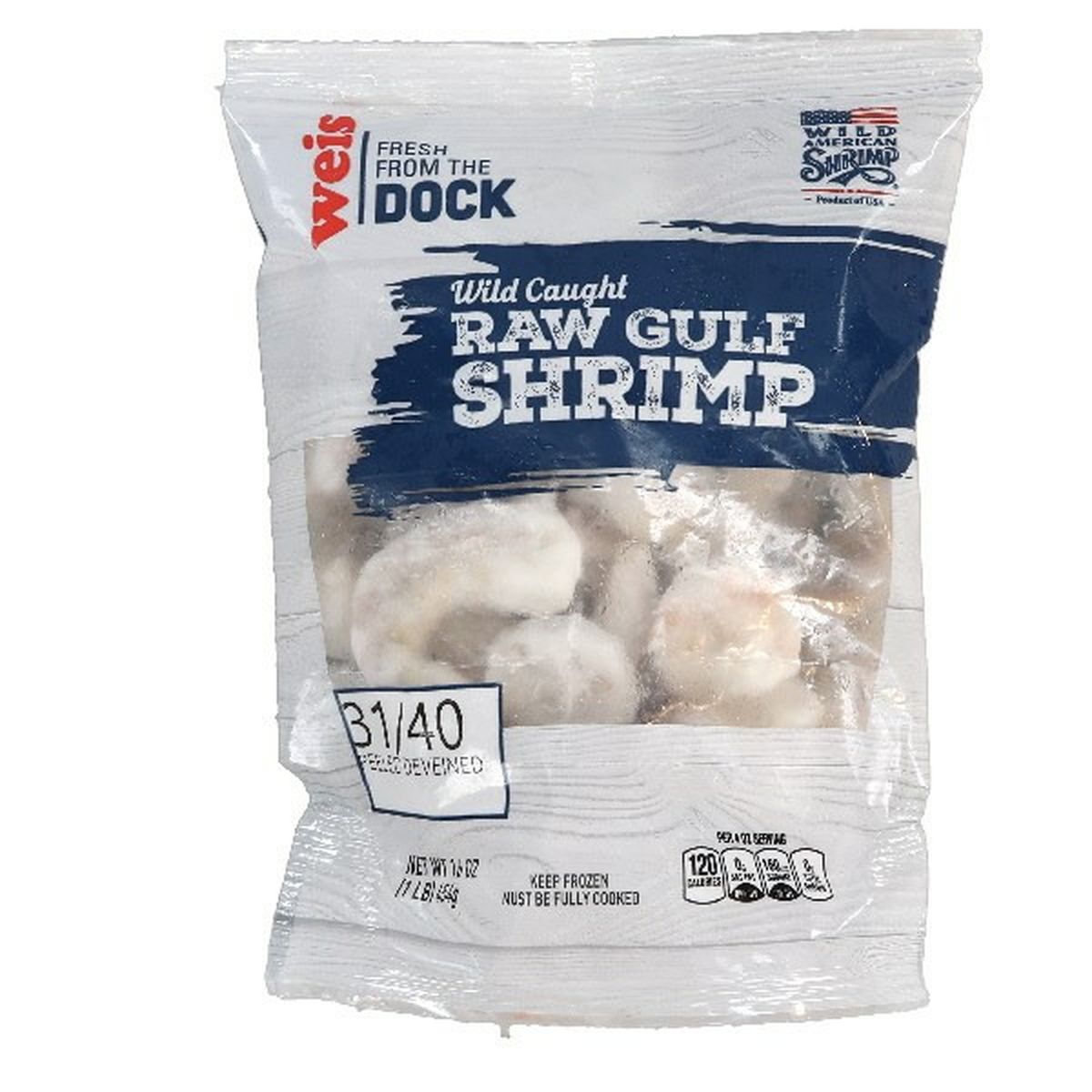 Weis Wild Caught Raw Peeled Deveined Large Gulf Shrimp Lb Delivery