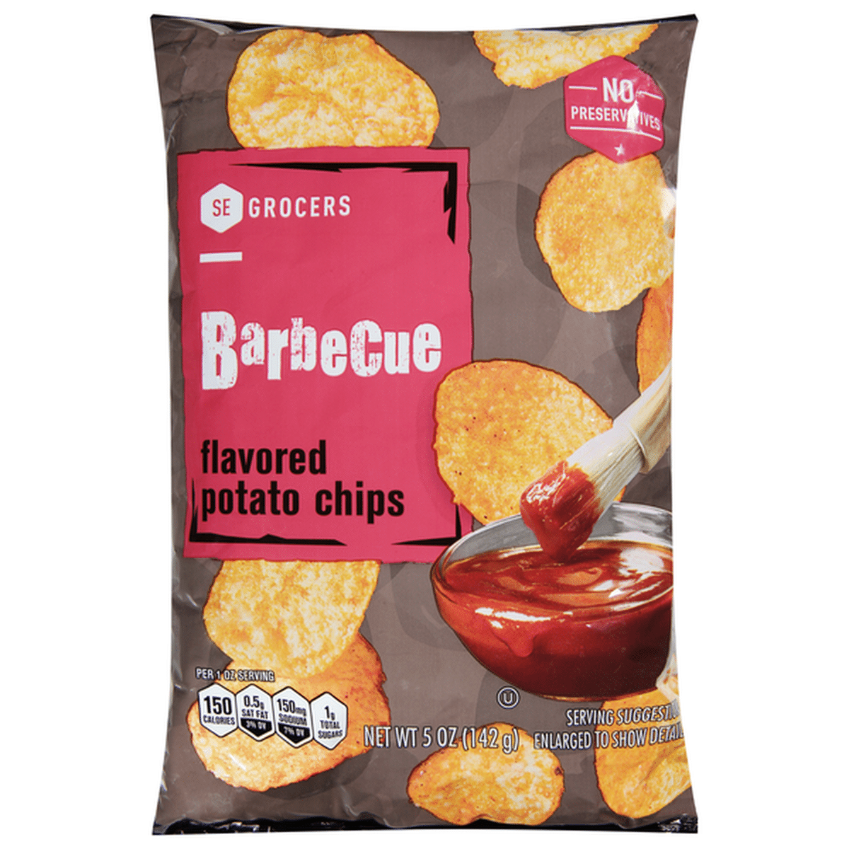 SE GROCERS Potato Chips, Barbecue Flavored (5 oz) Delivery or Pickup ...