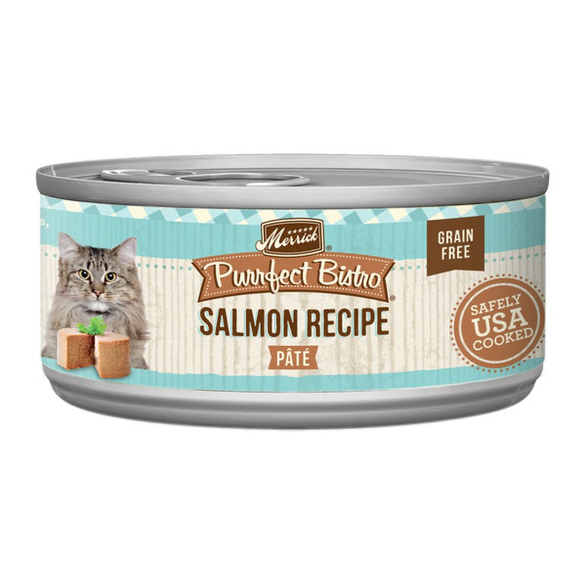 Merrick Purrfect Bistro Grain Free Wet Cat Food Salmon Recipe Pate