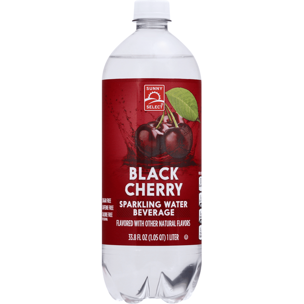 Sunny Select Water Beverage, Sparkling, Black Cherry (33.8 fl oz ...