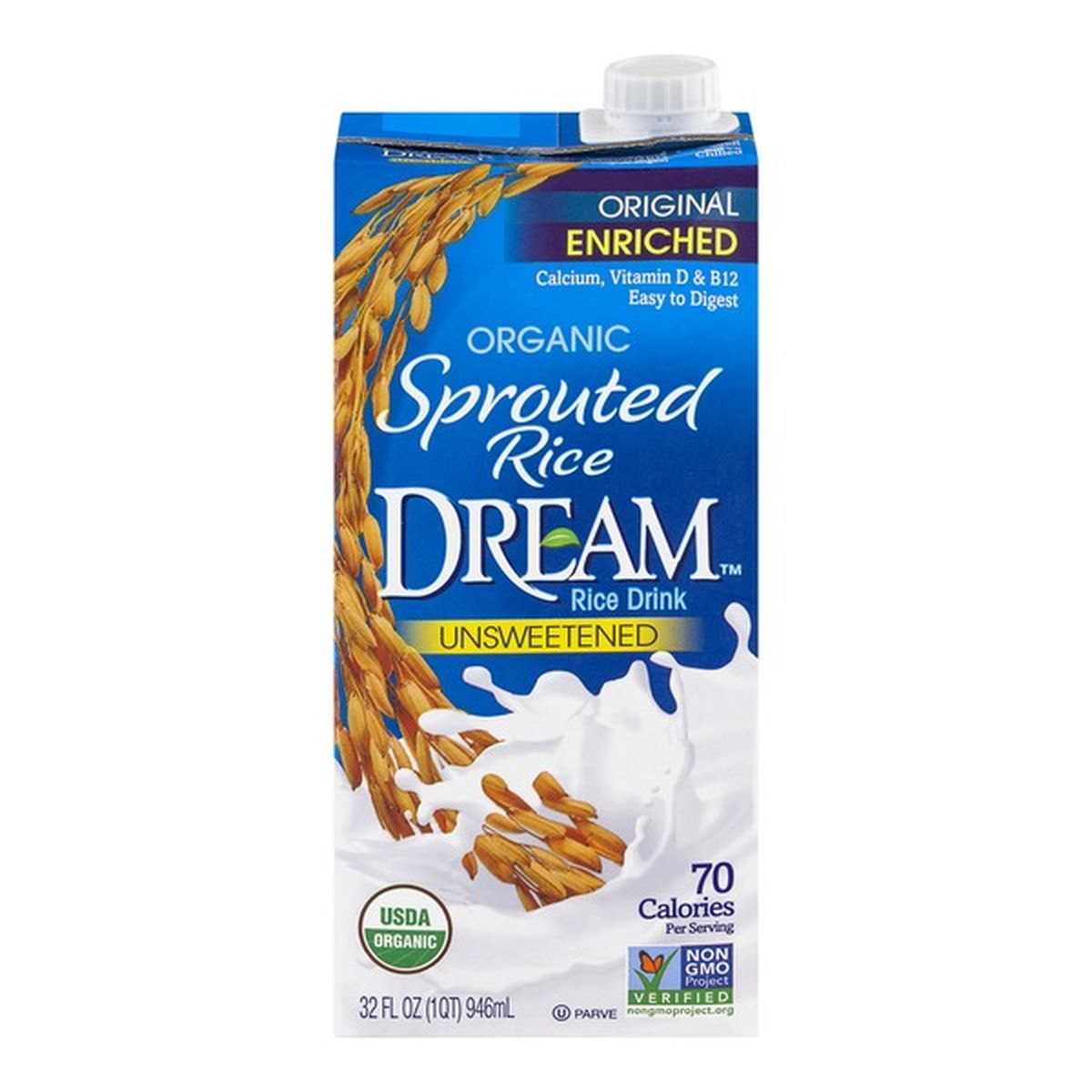 Rice Dream Organic Rice Drink Unsweetened Original Fl Oz Delivery