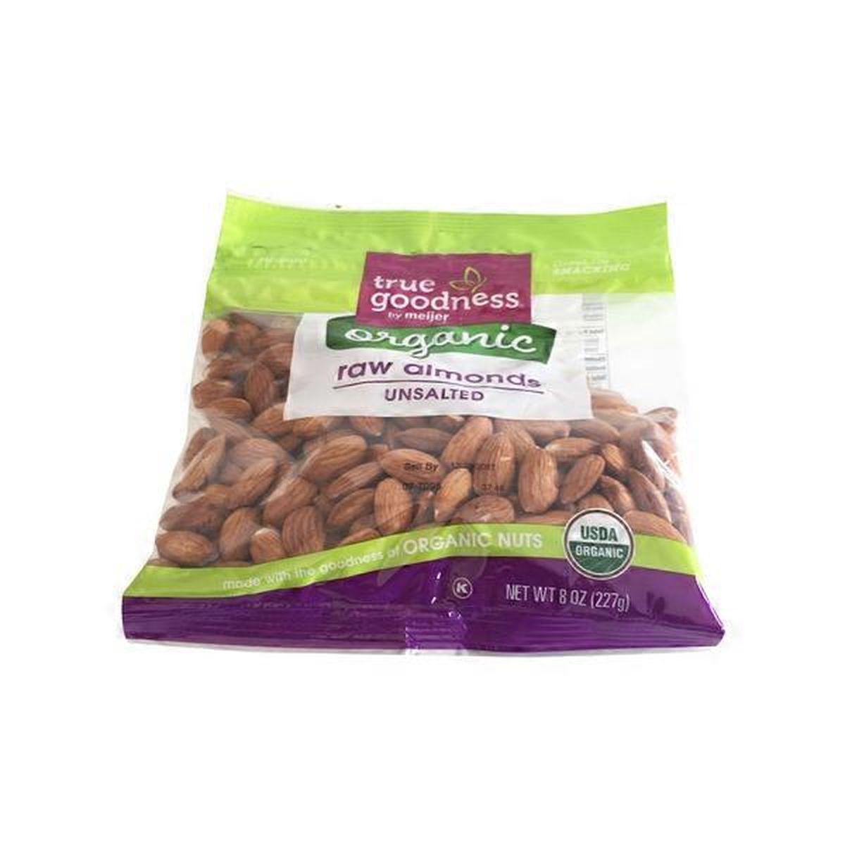 True Goodness By Meijer Unsalted Organic Raw Almonds 8 Oz Delivery Or