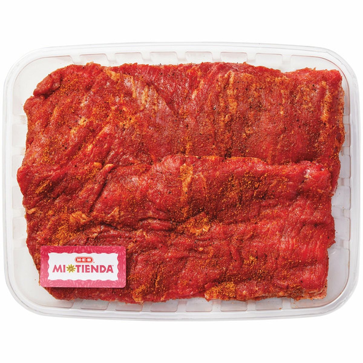 H E B Mi Tienda Seasoned Beef Skirt Red Fajita Steak Each Delivery