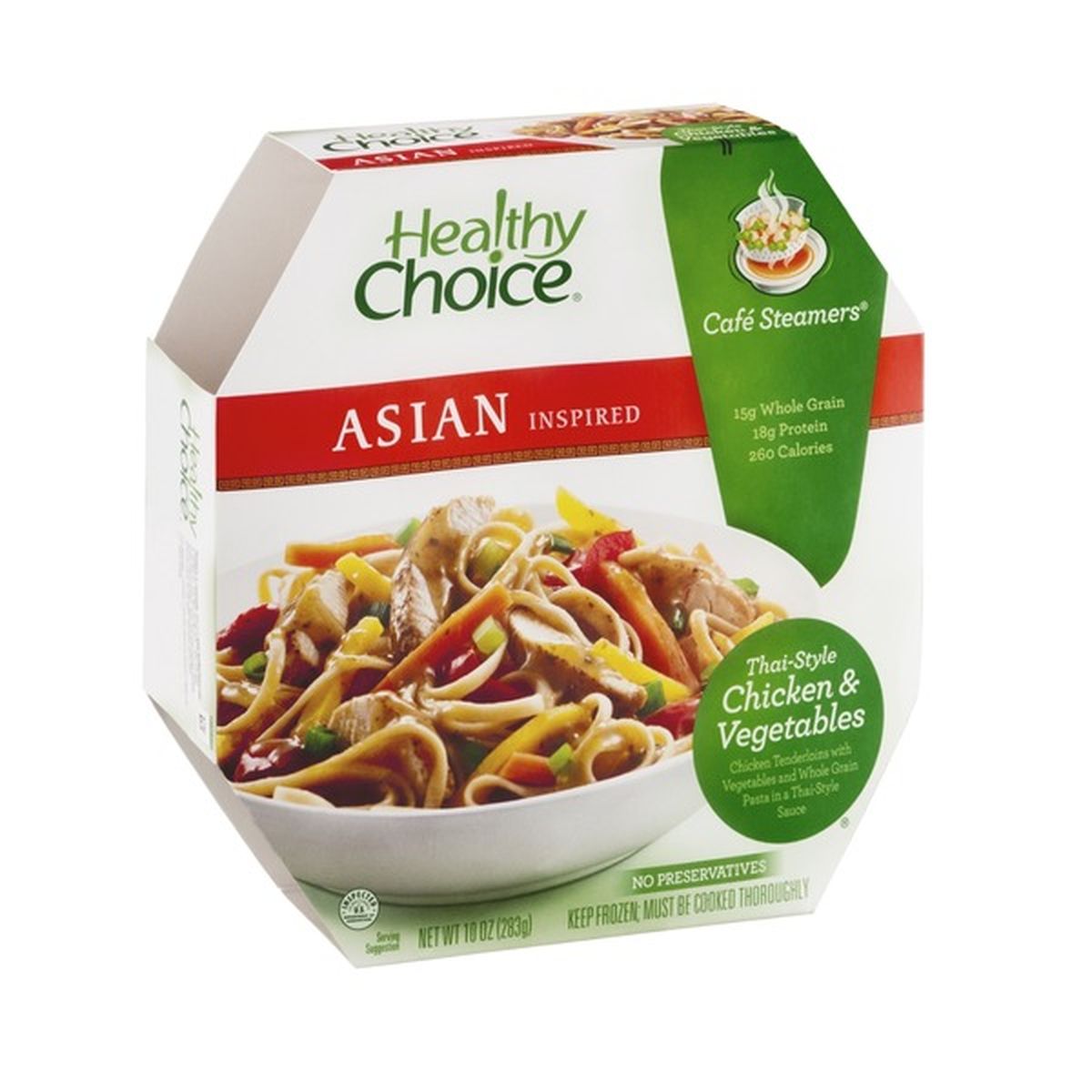 Healthy Choice Cafe Steamers Asian Inspired Thai Style Chicken And Vegetables 10 Oz Delivery Or 0891