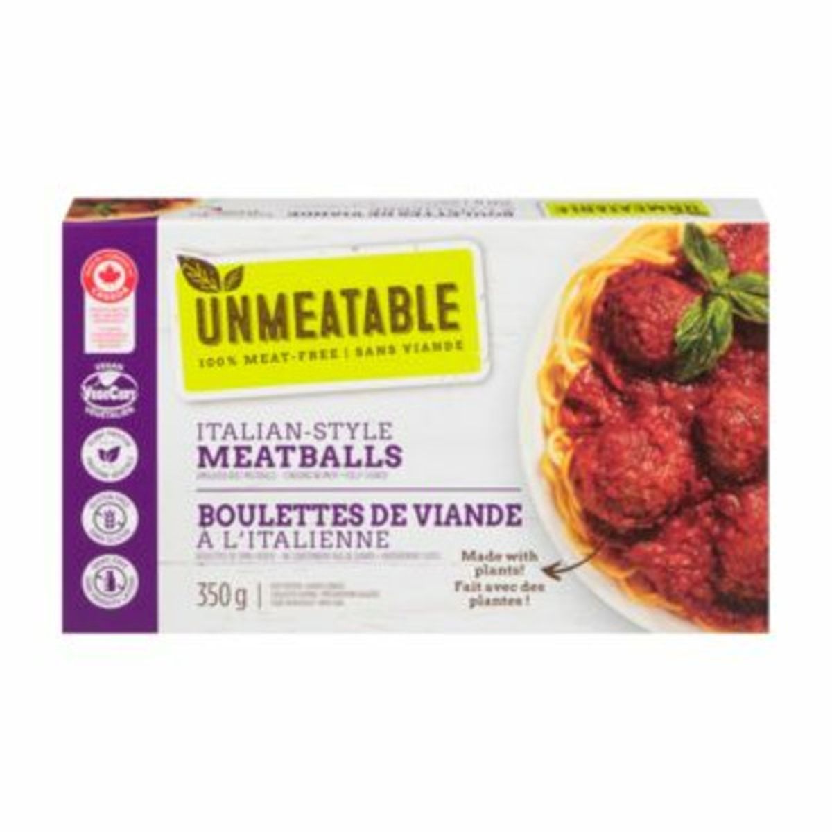 Unmeatable Gluten Free Italian-Style Plant-Based Meatballs (350 g) Delivery  or Pickup Near Me - Instacart