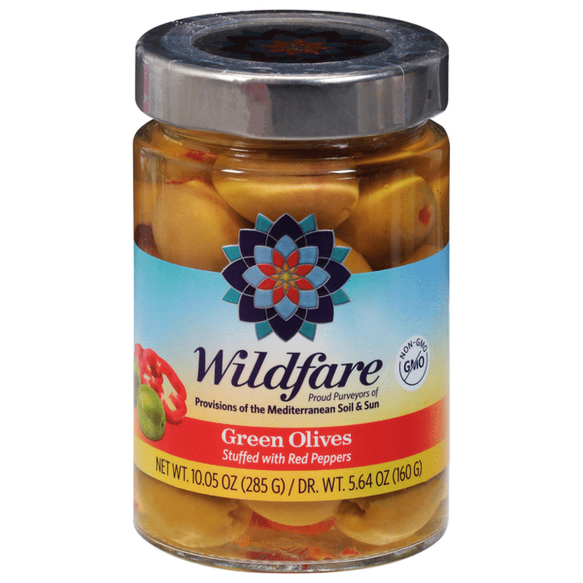 Wildfare Green Olives Stuffed With Red Peppers Oz Delivery Or