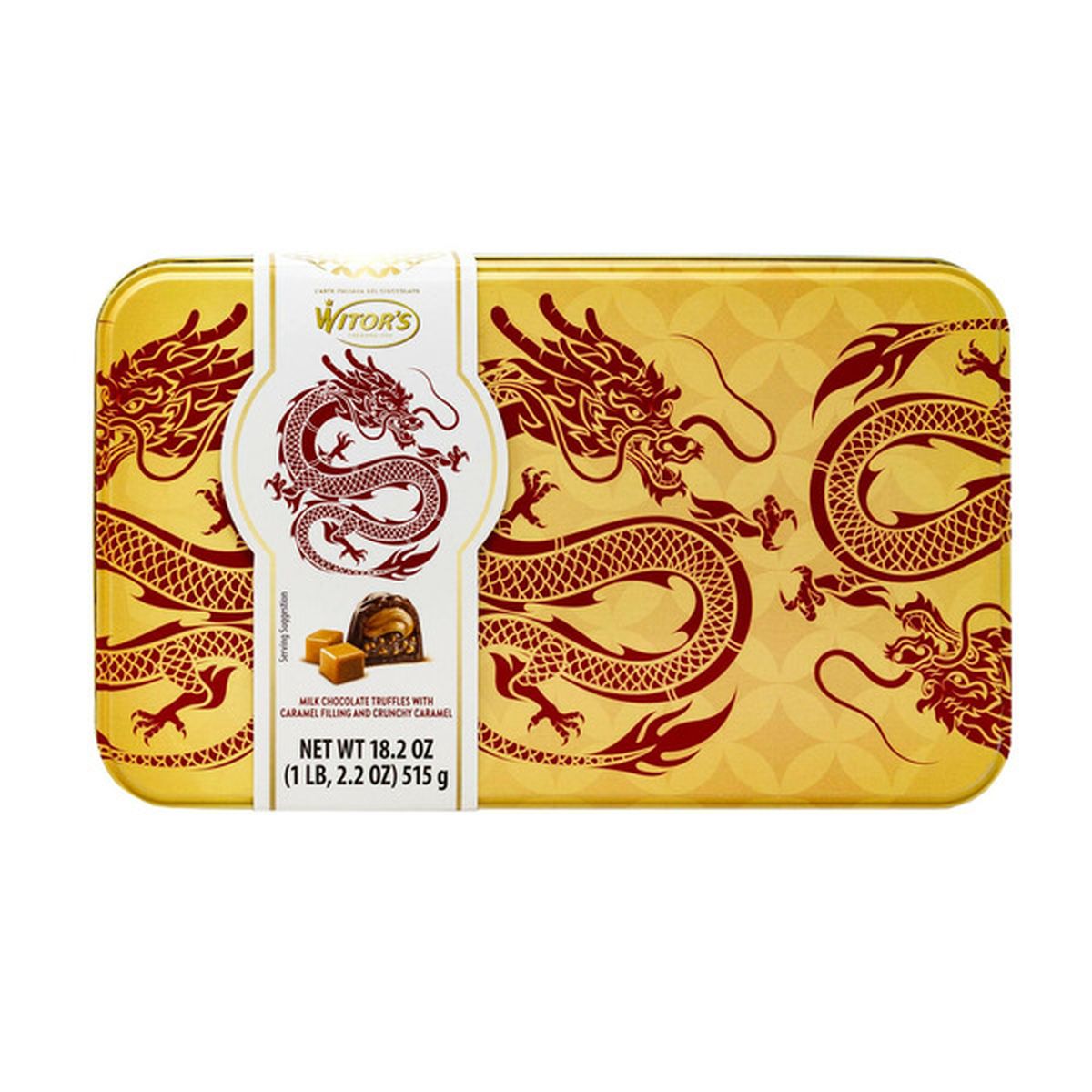 Witor's Milk Chocolate Caramel Truffles Chinese New Year Tin (18.2 oz)  Delivery or Pickup Near Me - Instacart