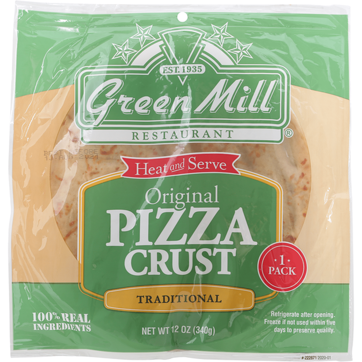 Green Mill Pizza Crust Original Traditional 12 Oz Delivery Or Pickup Near Me Instacart 0372