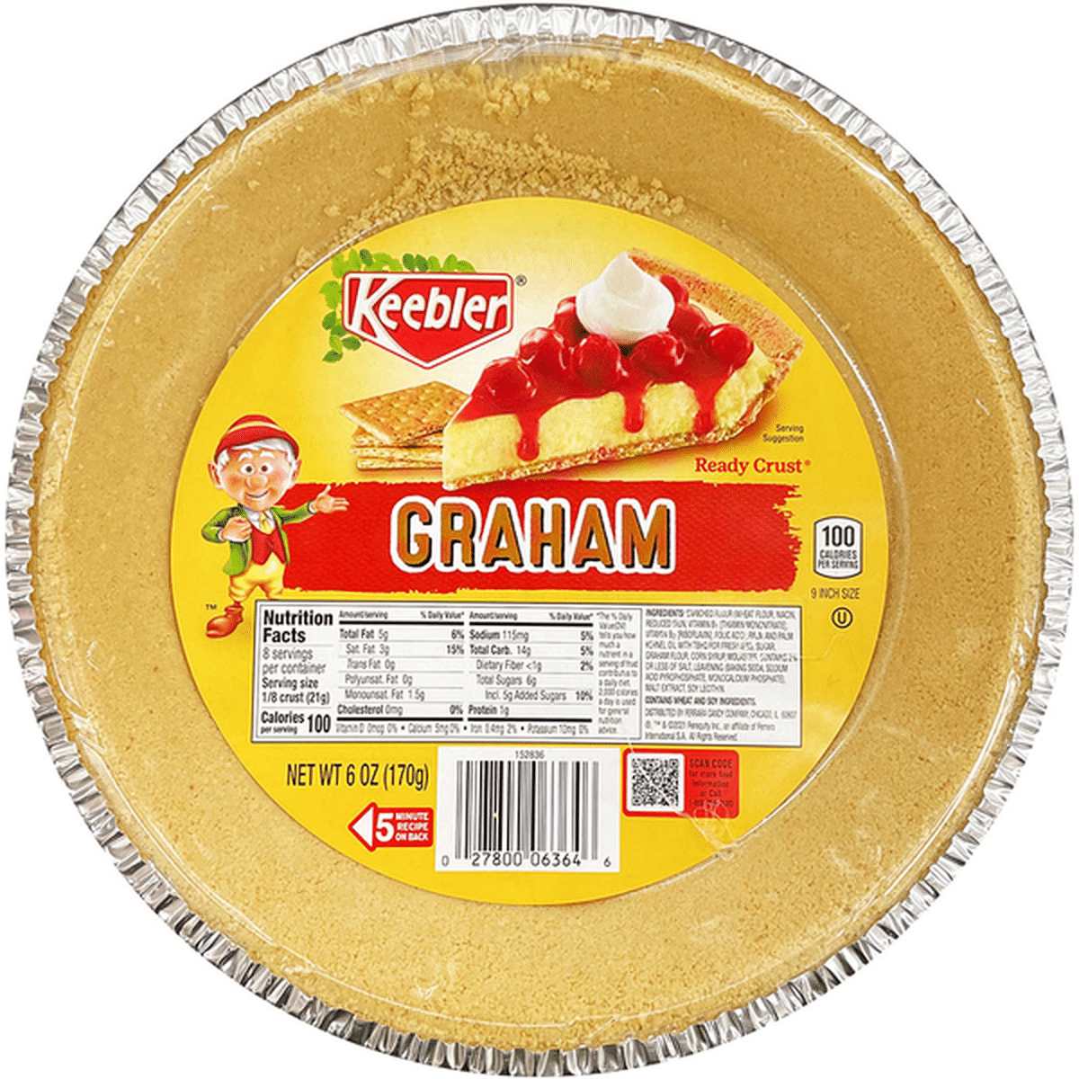 Keebler Graham Cracker Pie Crust 6 Oz Delivery Or Pickup Near Me Instacart