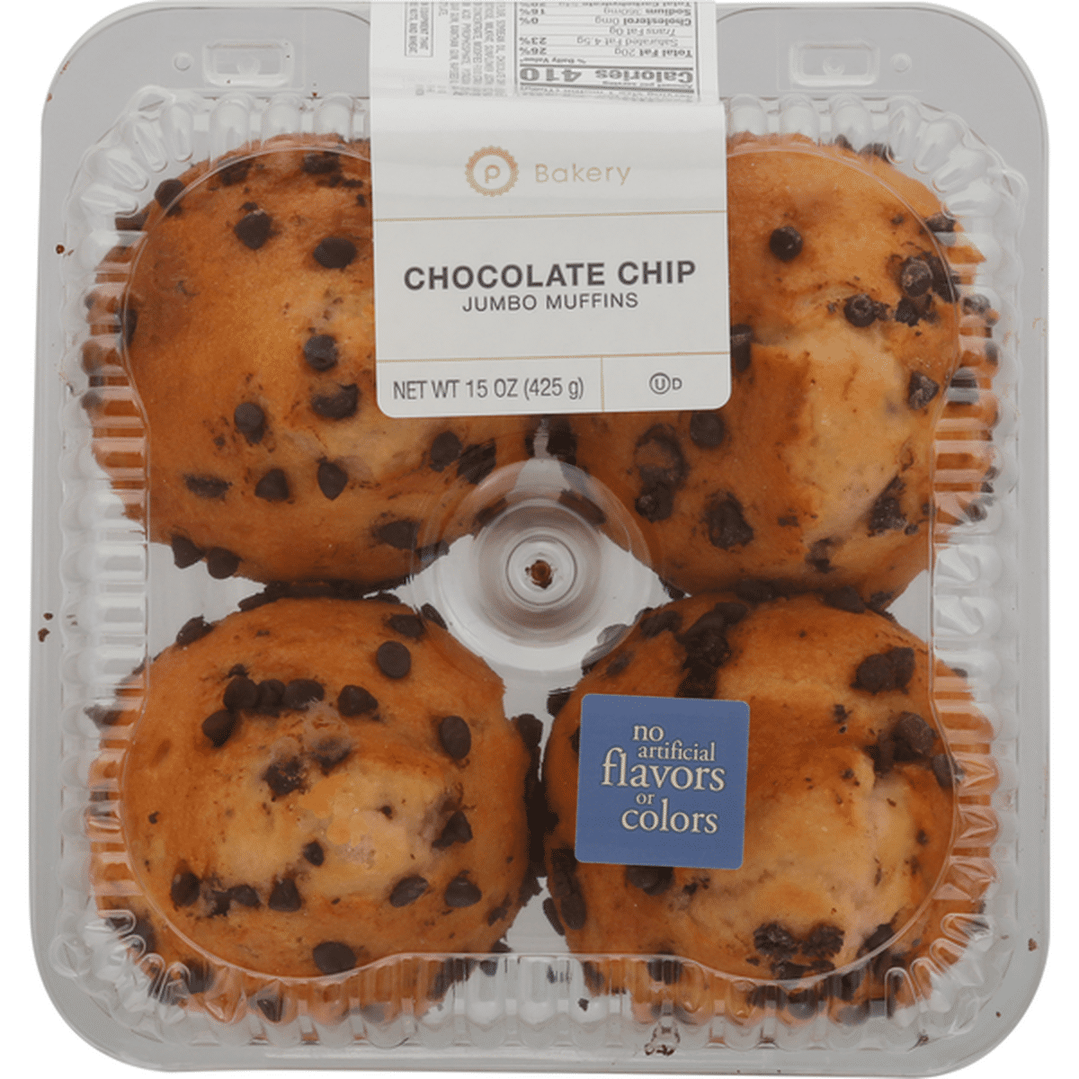 Publix Bakery Muffins, Chocolate Chip, Jumbo (15 oz) Delivery or Pickup ...