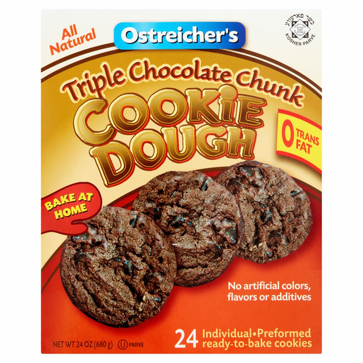 Ostreicher's Triple Chocolate Chunk Cookie Dough (24 oz) Delivery or ...