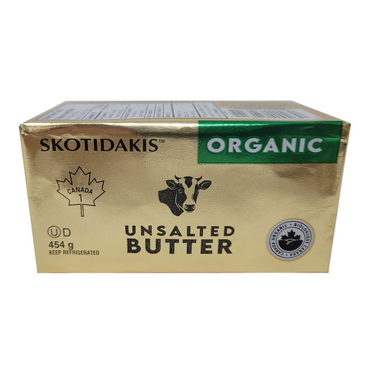 SKOTIDAKIS Organic Unsalted Butter (454 g) Delivery or Pickup Near Me -  Instacart