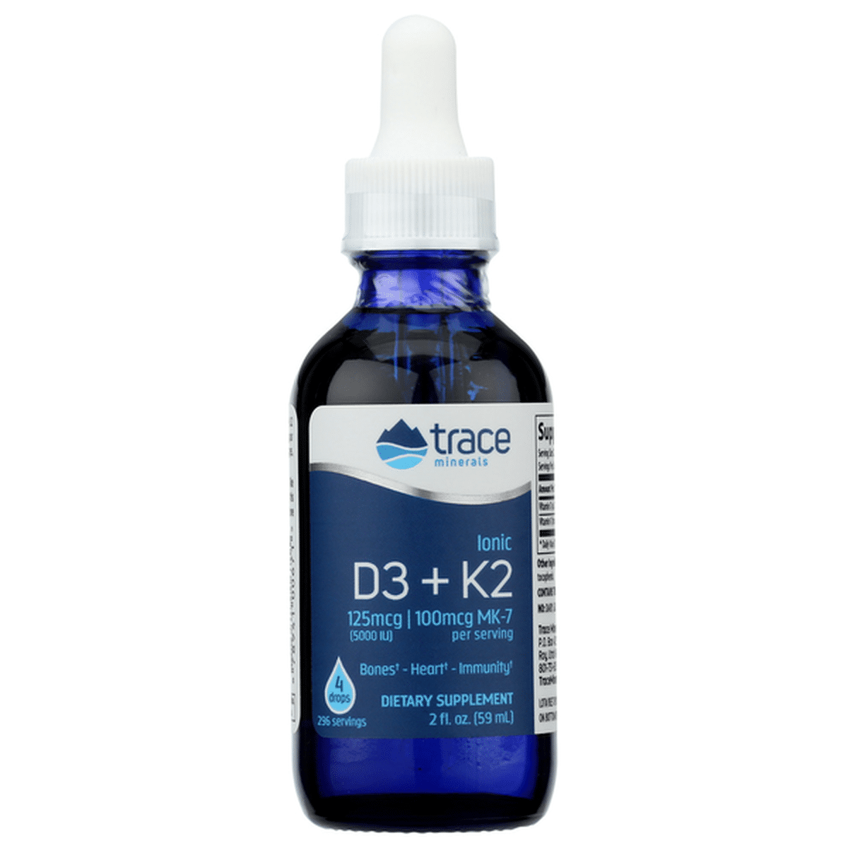 Trace Minerals Ionic D3 + K2 250 Mg (2 fl oz) Delivery or Pickup Near ...