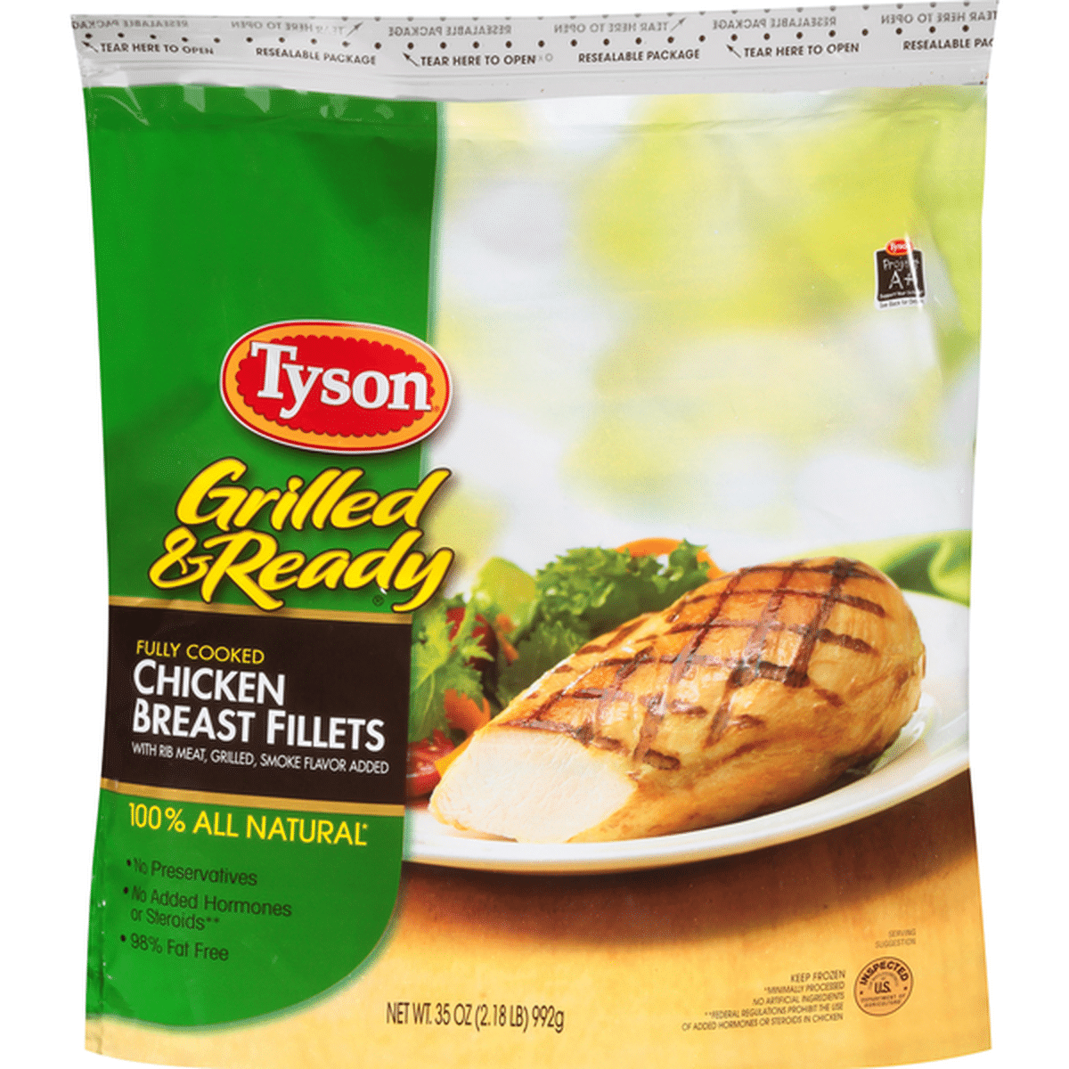 Tyson FC Grilled Glazed Boneless Skinless Chicken Breast Fillets W