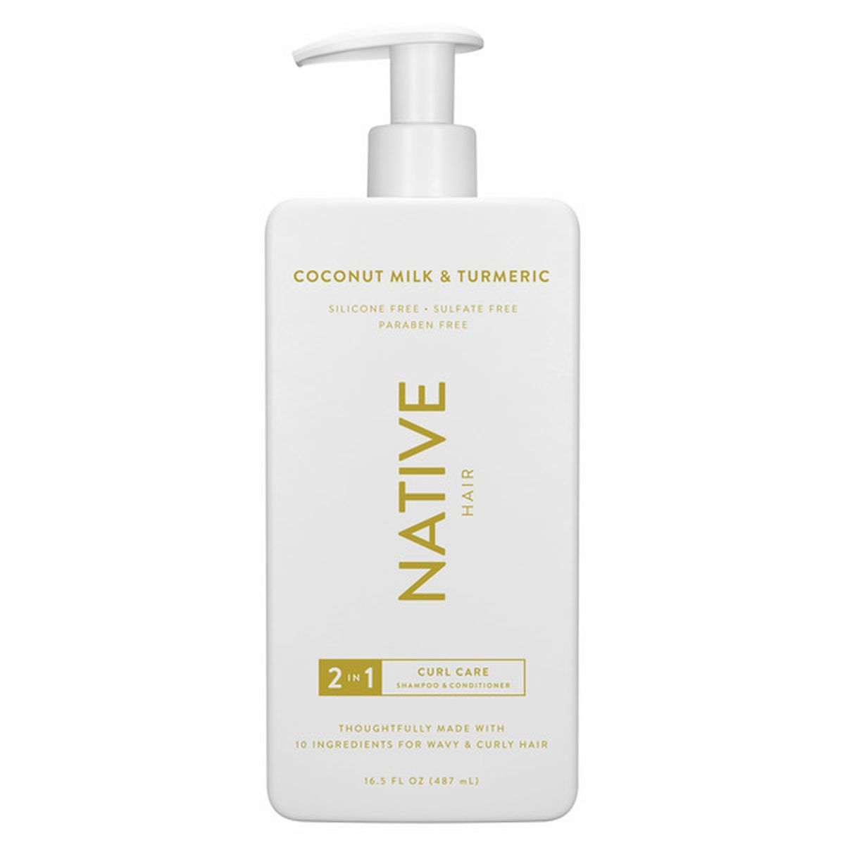 Native Coconut Milk & Turmeric Hair 2 In 1 Curl Care Shampoo ...