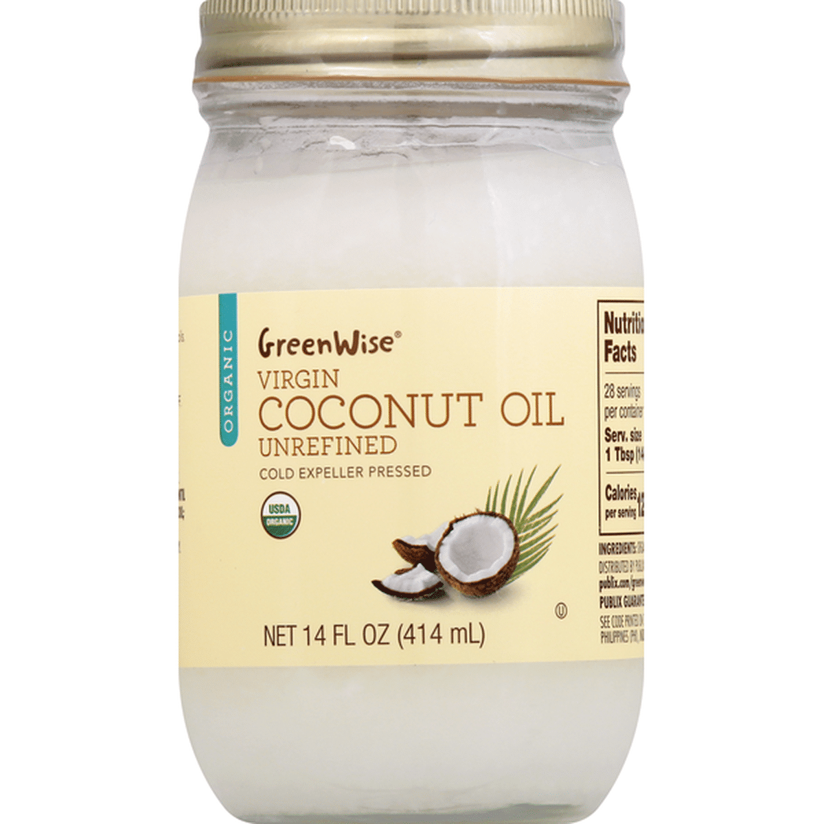 Greenwise Organic Virgin Coconut Oil 14 Fl Oz Delivery Or Pickup Near Me Instacart