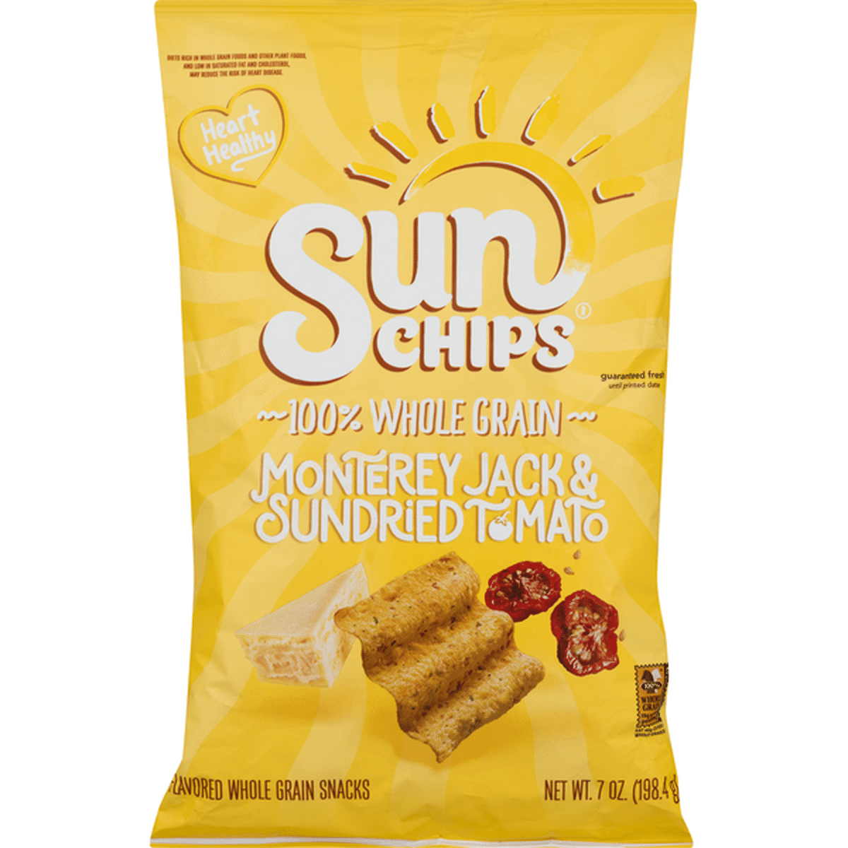 Sun Chips Whole Grain Snacks, Monterey Jack & Sundried Tomato (7 Oz 