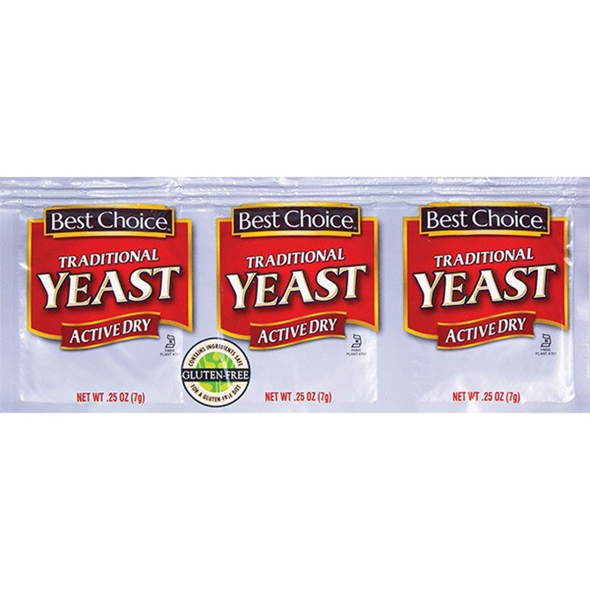 Active Dry Yeast, 0.25 oz (7 g)