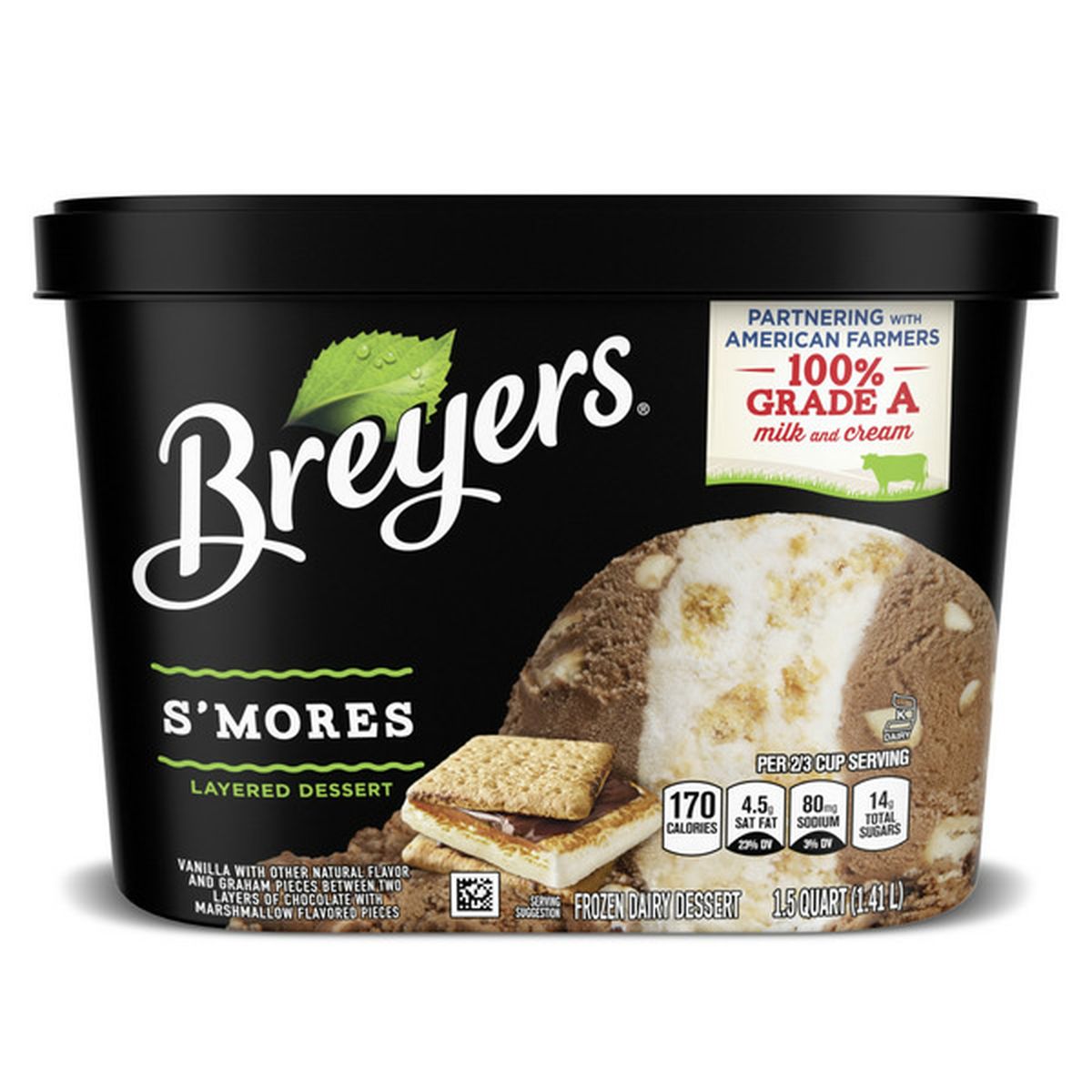 Breyers Frozen Dairy Dessert S'Mores 20.20 qt Delivery or Pickup ...