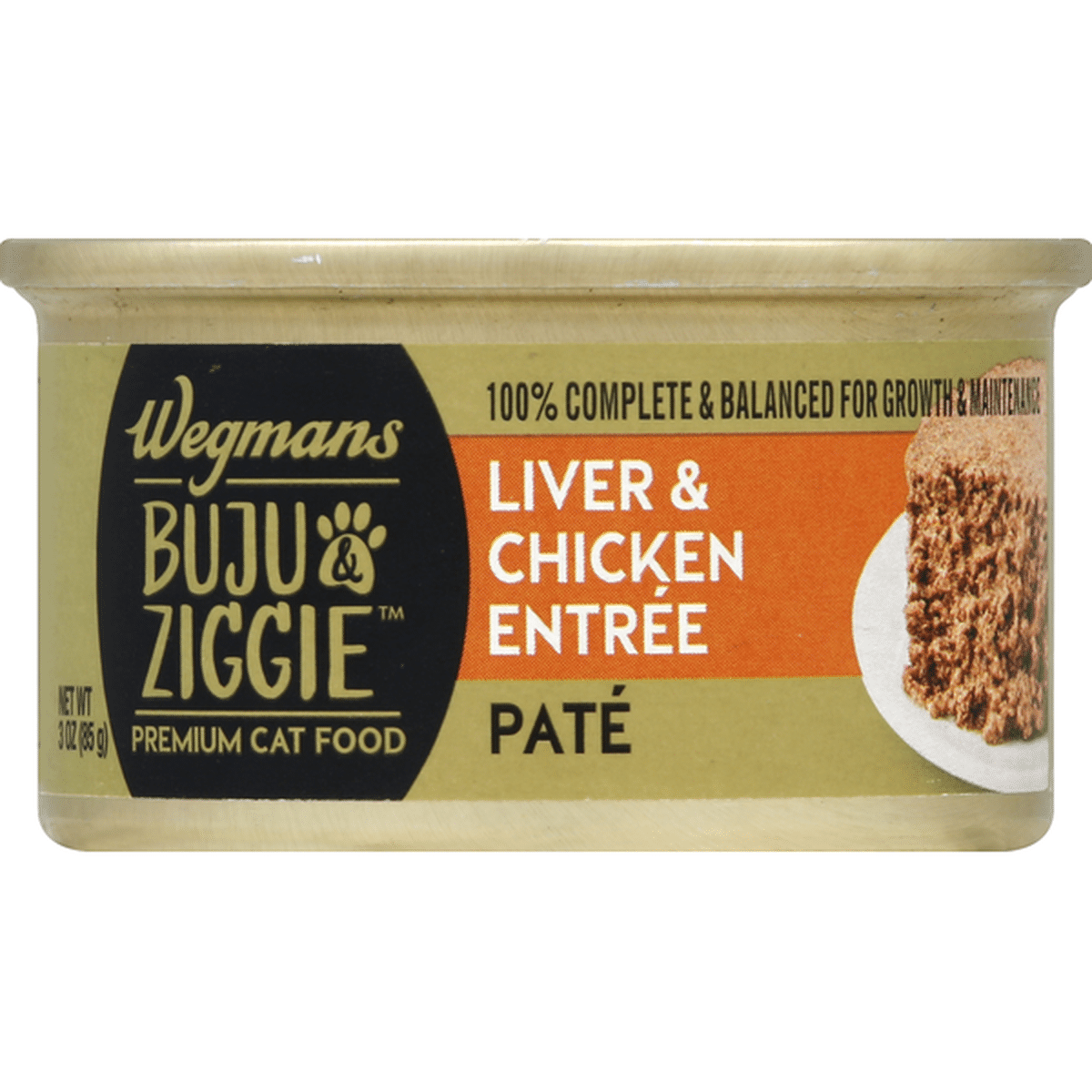 Wegmans Buju Ziggie Cat Food Premium Liver Chicken Entree