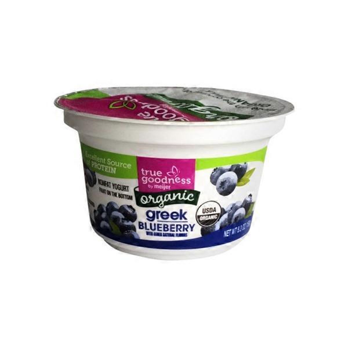 True Goodness By Meijer Blueberry Organic Fruit On The Bottom Greek