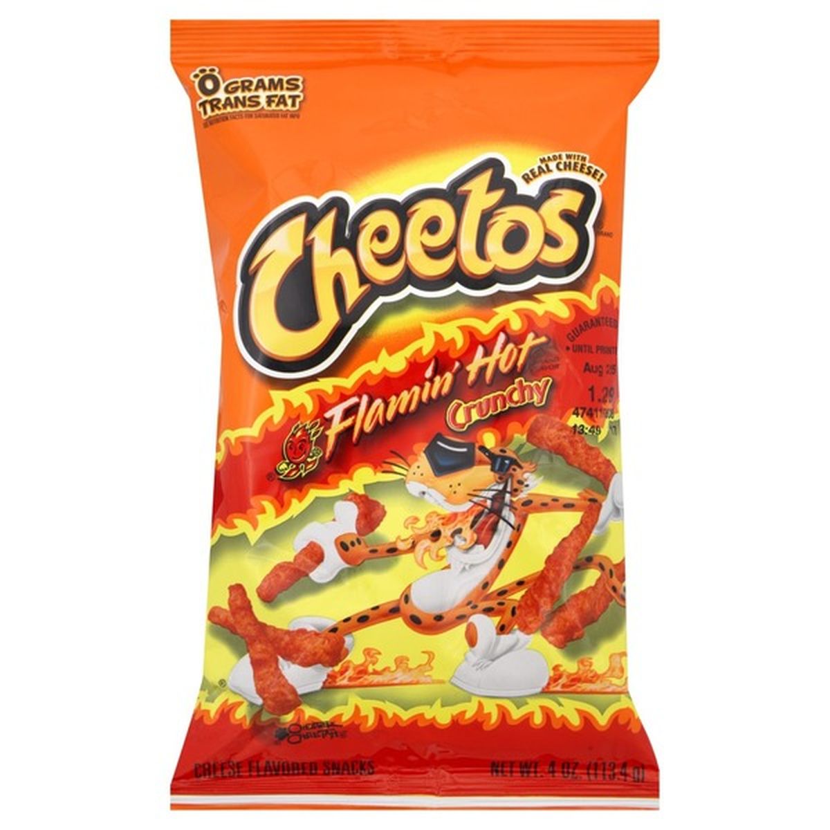 Cheetos Cheese Flavored Snacks, Flamin' Hot, Crunchy (4 oz) Delivery or ...