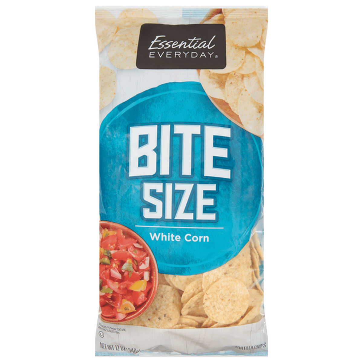 Essential Everyday Tortilla Chips, White Corn, Bite Size (12 oz) Delivery  or Pickup Near Me - Instacart