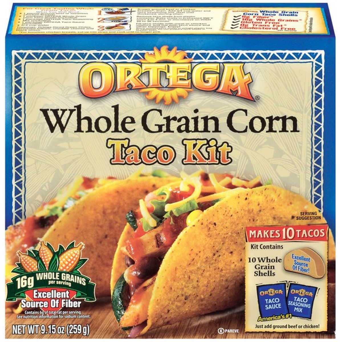 Ortega Whole Grain Corn Taco Kit 9 15 Oz Delivery Or Pickup Near Me Instacart