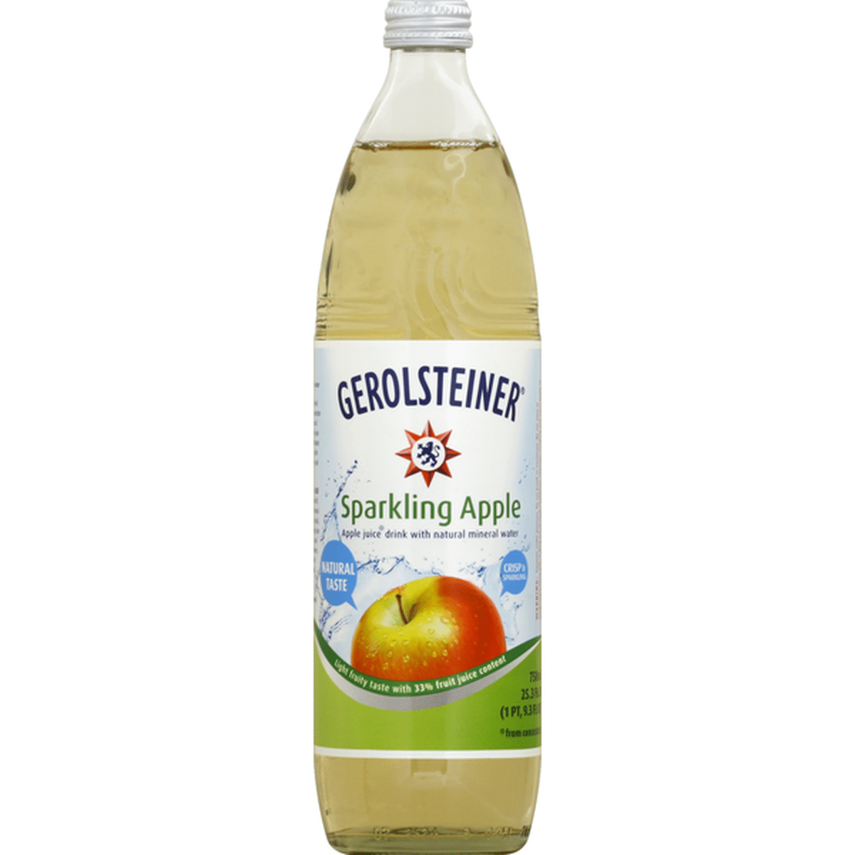 Gerolsteiner Juice Drink, Apple, with Mineral Water, Sparkling Apple ...