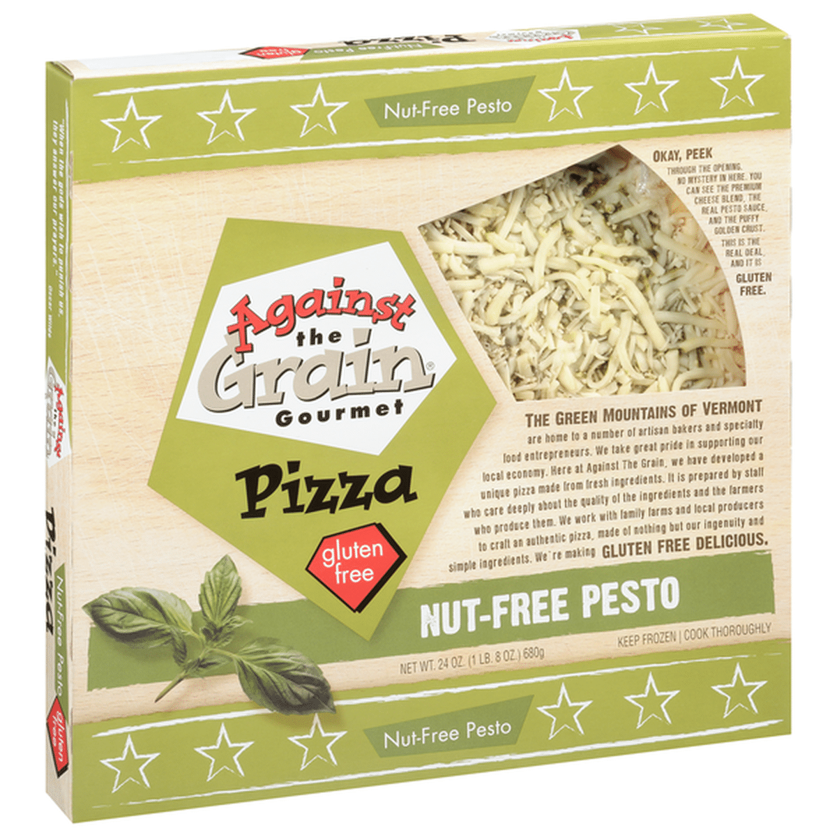 Against the Grain Gourmet Pizza, Gluten Free, Nut-Free Pesto (24 oz)  Delivery or Pickup Near Me - Instacart