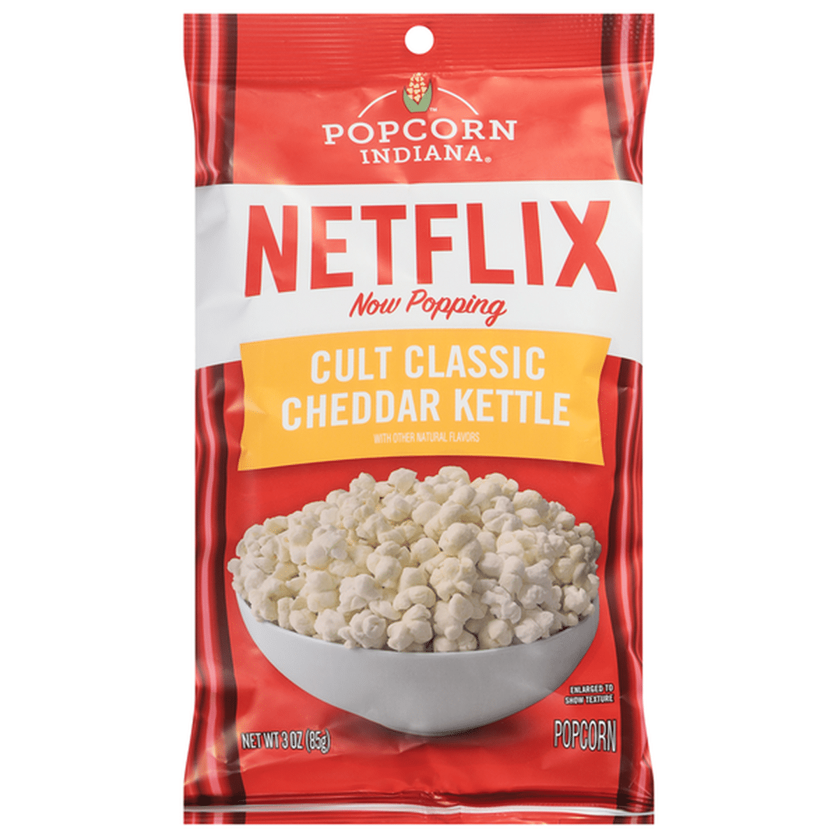 Popcorn Indiana Popcorn, Cult Classic Cheddar Kettle, Netflix (3 oz ...